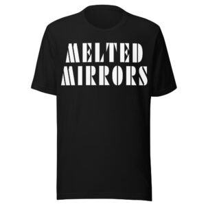 MELTED MIRRORS BLACK TEE